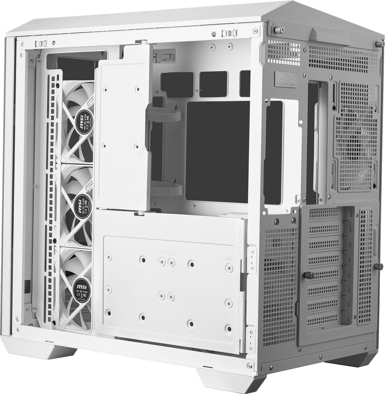 MSI MAG PANO 100R PZ White Mid-Tower Gaming Case ATX