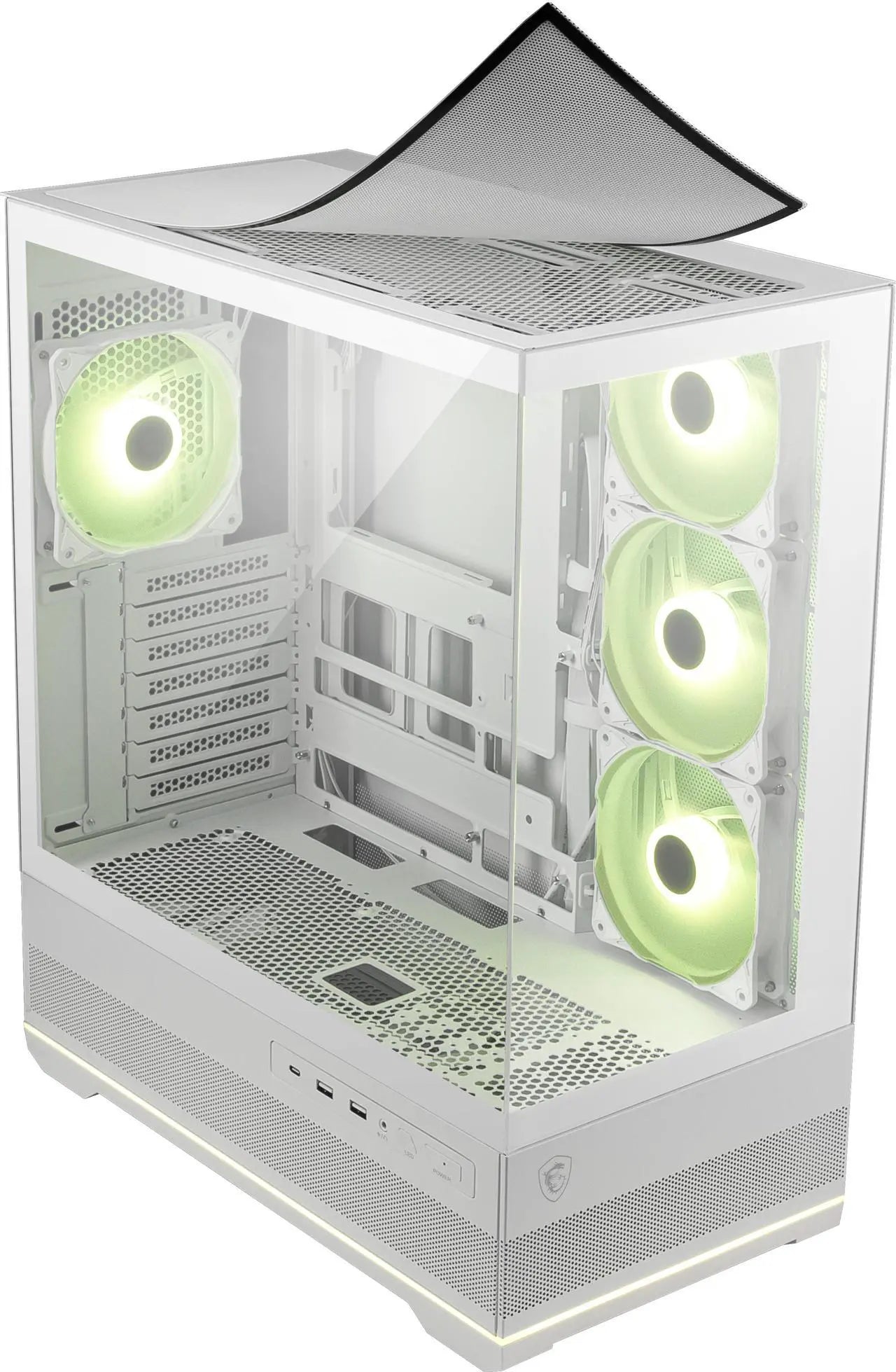 MSI MAG PANO 110R PZ White Mid-Tower Gaming Case ATX