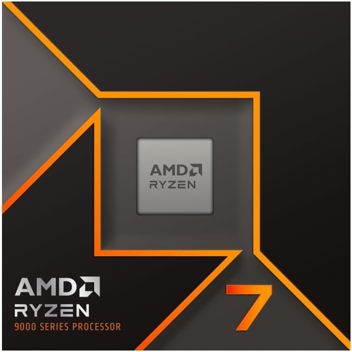 AMD Ryzen™ 7 9700X 8-Core 3.8 GHz (MAX Turbo 5.5 GHz), 16-Thread Socket AM5