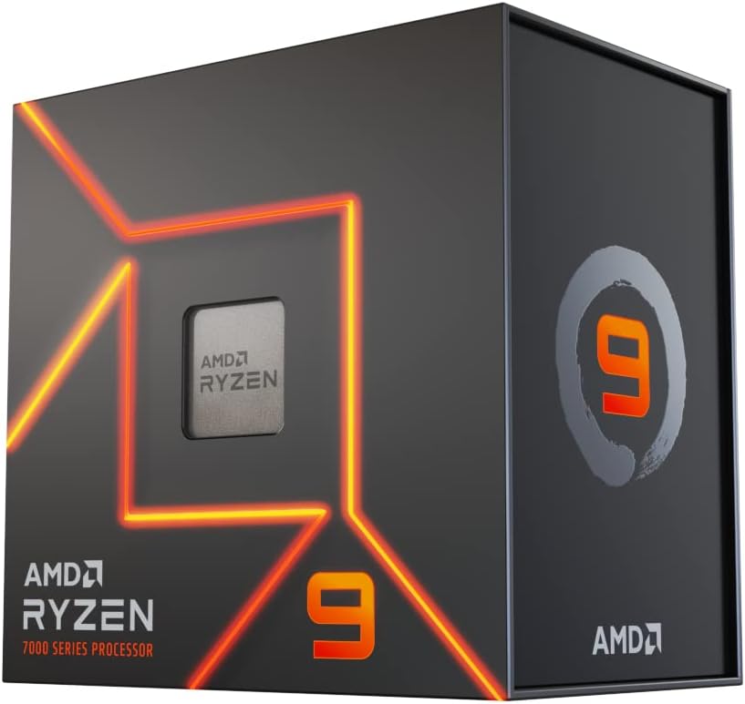 AMD Ryzen™ 9 7900X 12-Core 4.7 GHz (MAX Turbo 5.6 GHz), 24-Thread Socket AM5