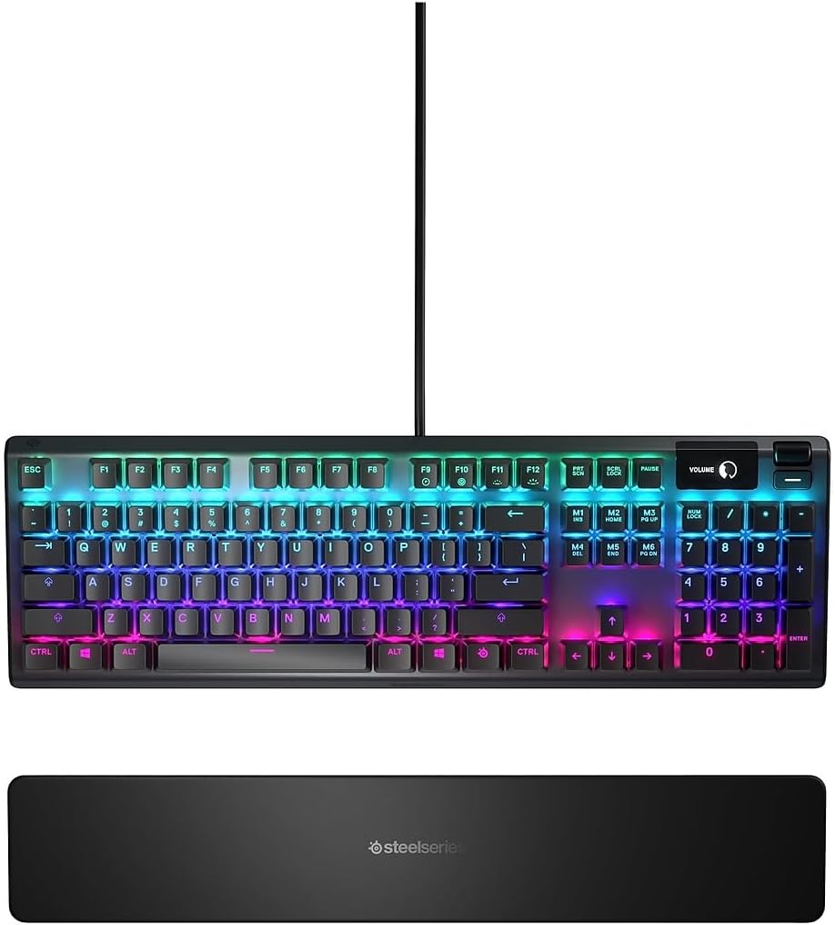 SteelSeries Apex 5 RGB USB Teclado Mecanico Blue Switch con Pantalla OLED