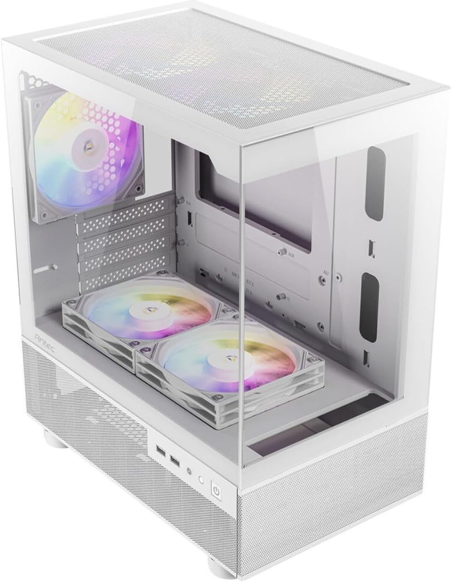 ANTEC CX200M ARGB White Mid-Tower Gaming Case Micro-ATX