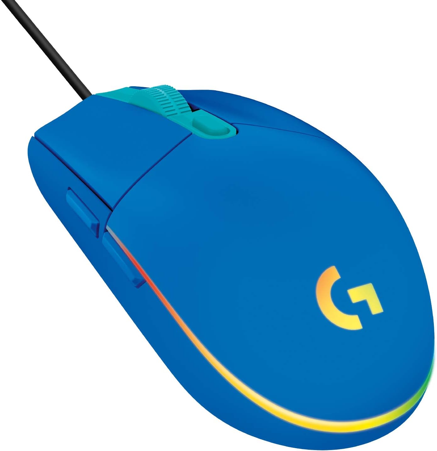Logitech G203 Cable-USB 8,000 DPI RGB 6 Botones Reprogamables Negro