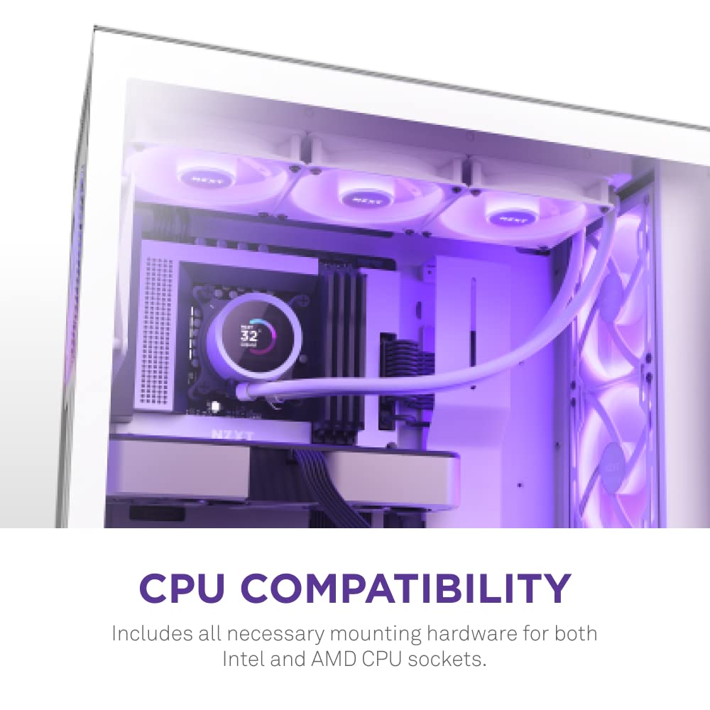 NZXT Kraken 360 RGB 360mm AIO Con Pantalla AM4, AM5, LGA 1700/1200