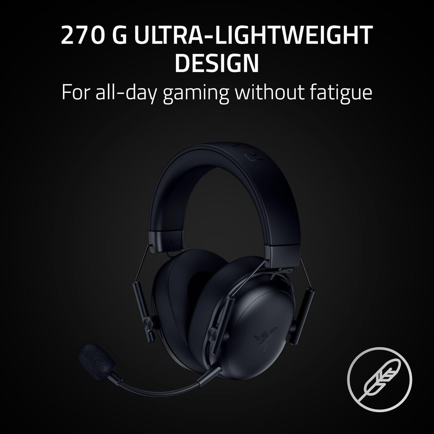 Razer Blackshark V3 Hyperspeed Inalambrico + Bluetooh (PC, Playstation, Switch, Android, iOS) Negro