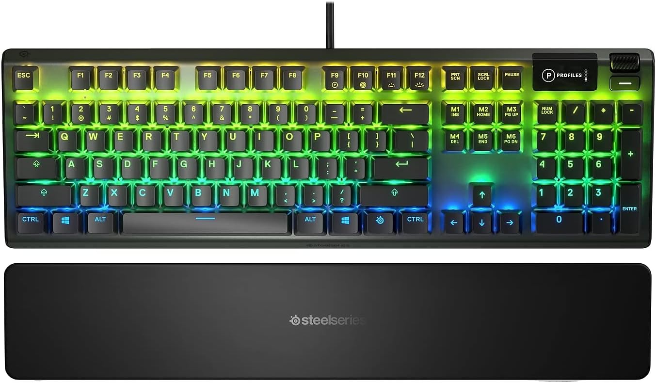 SteelSeries Apex 5 RGB USB Teclado Mecanico Blue Switch con Pantalla OLED