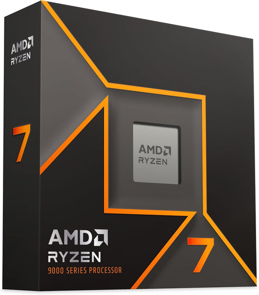 AMD Ryzen™ 7 9700X 8-Core 3.8 GHz (MAX Turbo 5.5 GHz), 16-Thread Socket AM5