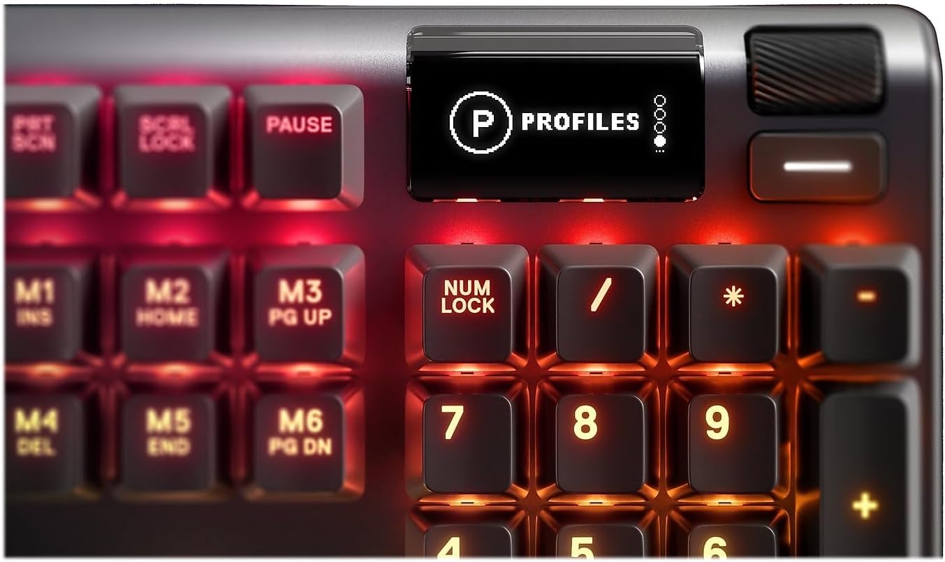 SteelSeries Apex 5 RGB USB Teclado Mecanico Blue Switch con Pantalla OLED