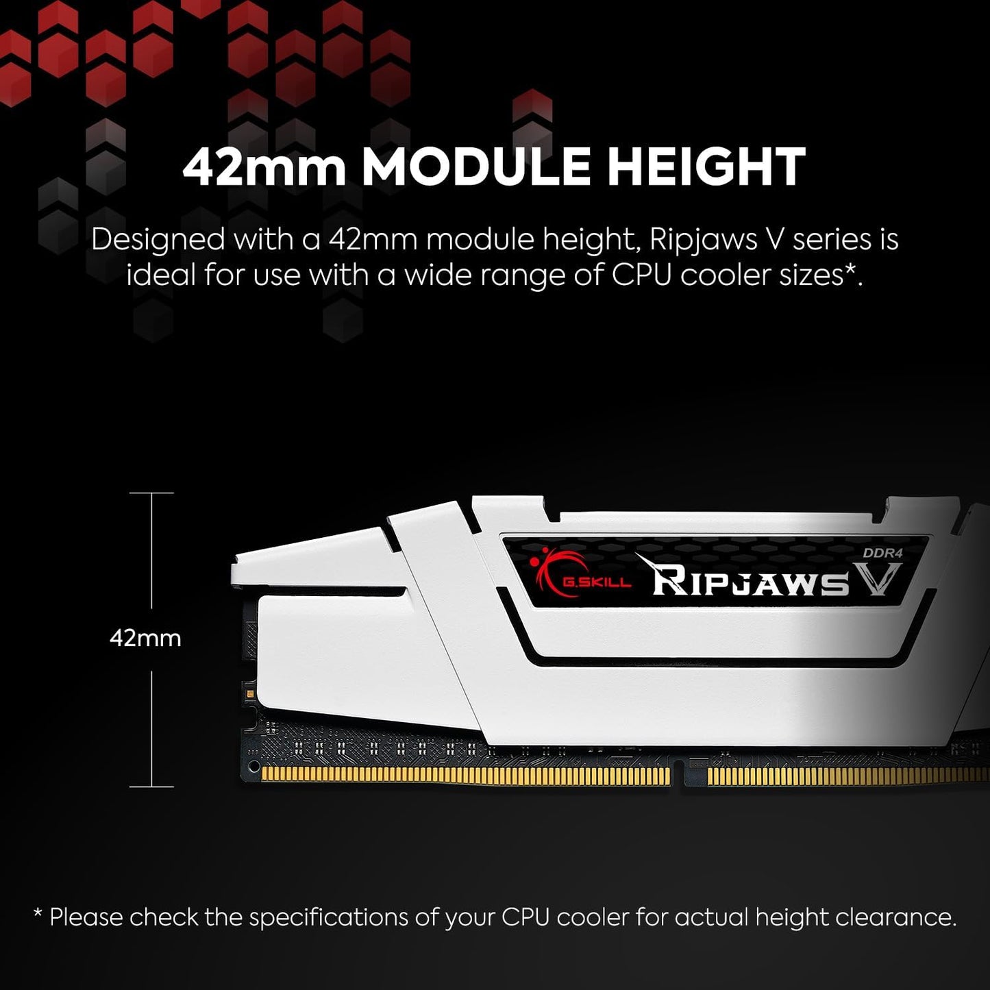 G.SKILL Ripjaws V Series DDR4 RAM Blanca