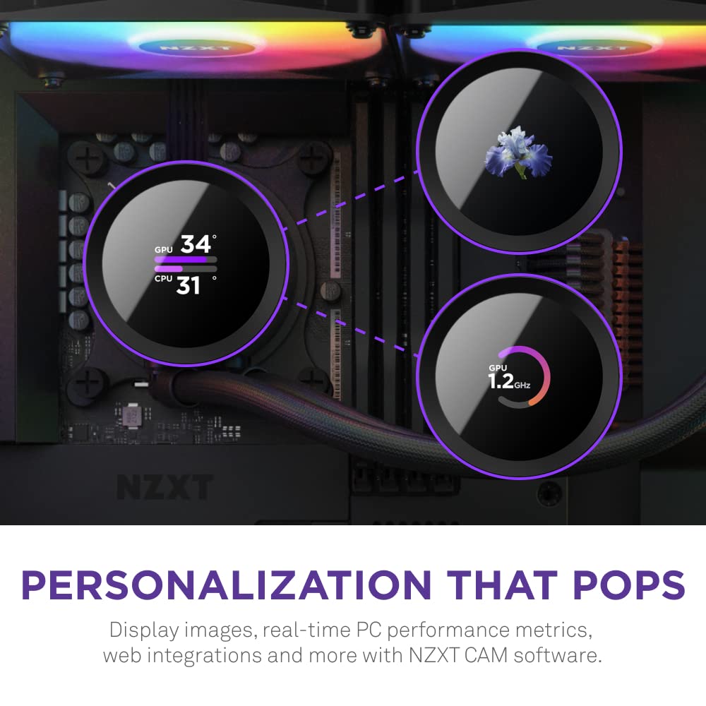 NZXT Kraken 240 RGB 240mm AIO Con Pantalla AM4, AM5, LGA 1700/1200