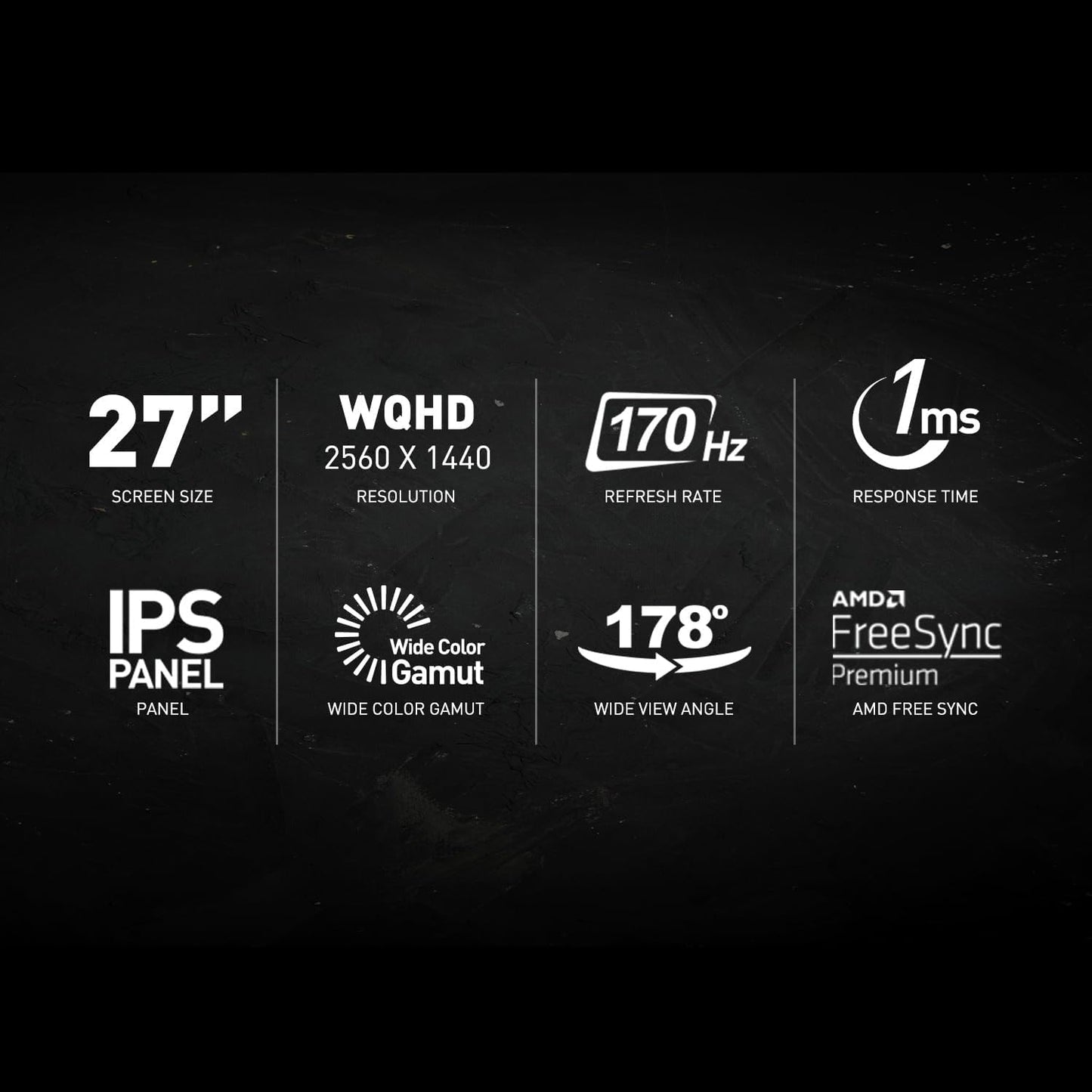 MSI G273CQ Curvo 27'' 2560 x 1440 (QHD) (2K), VA, 170Hz, FreeSync, HDR