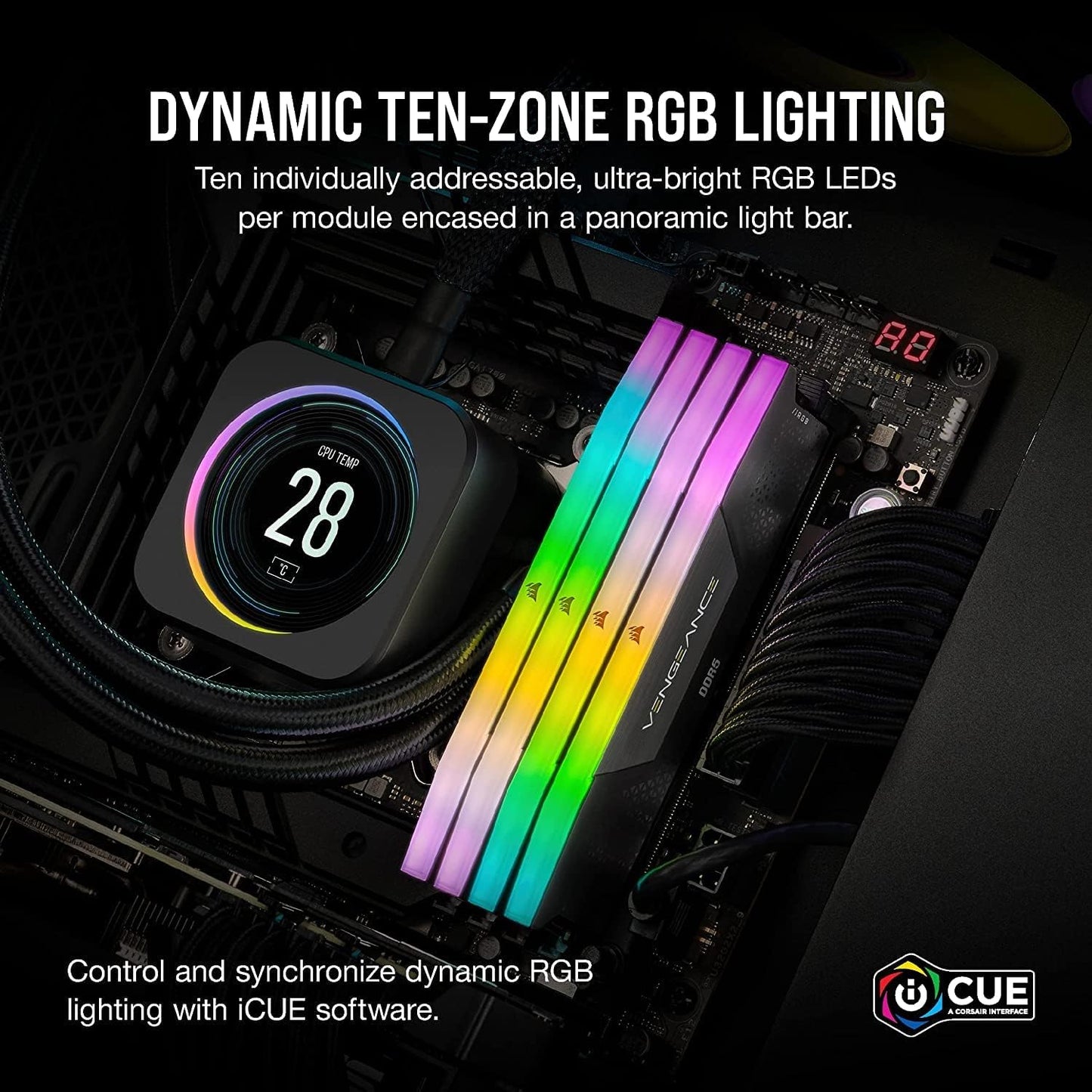 Corsair Vengeance RGB DDR5 Negra