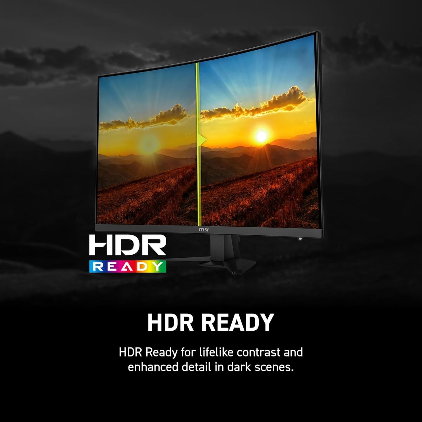 MSI MAG 32CQF E18 32'' 2560 x 1440 Curvo 1500R VA 180Hz FreeSync HDR 1ms