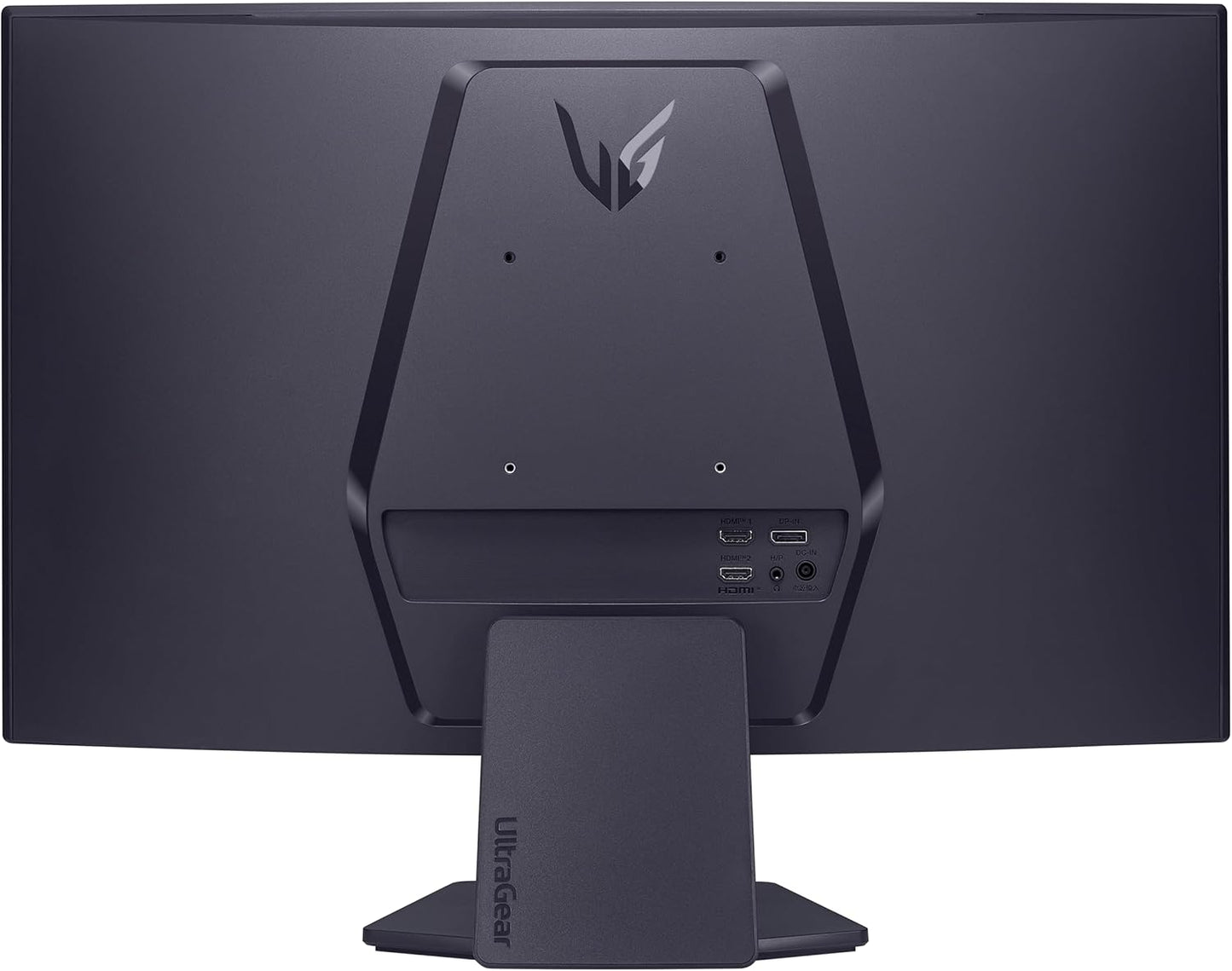 LG 27GS60QC-B Ultragear Curved 1000R Gaming Monitor 27'' QHD 1440P HDR 10 180Hz 1ms VA