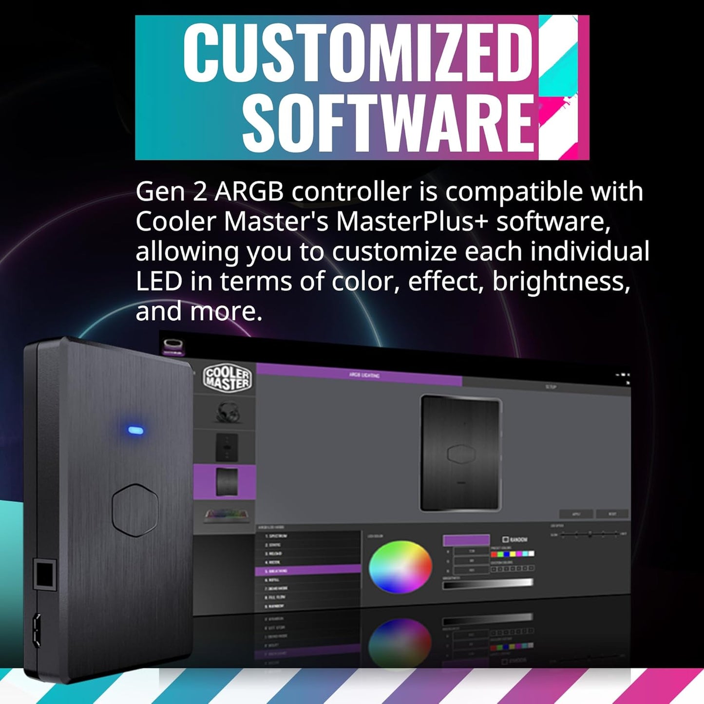 Cooler Master MasterLiquid PL360 FLUX CORE RGB 360mm AIO Cooler AM4, AM5, LGA 1700/1200