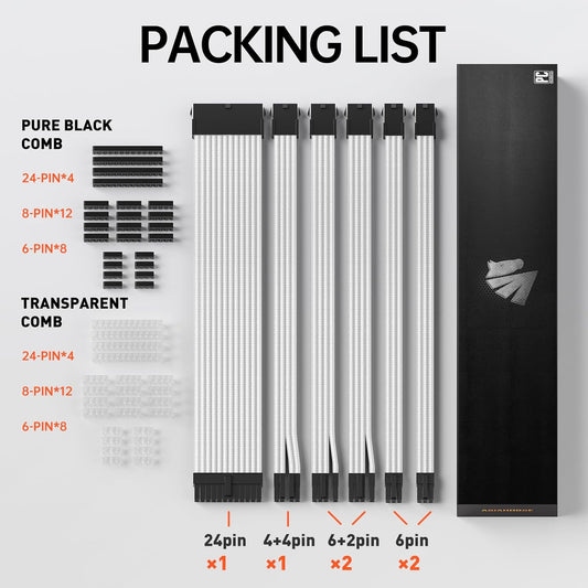 ASIANHORSE 16AWG Powersuply Cables Extension