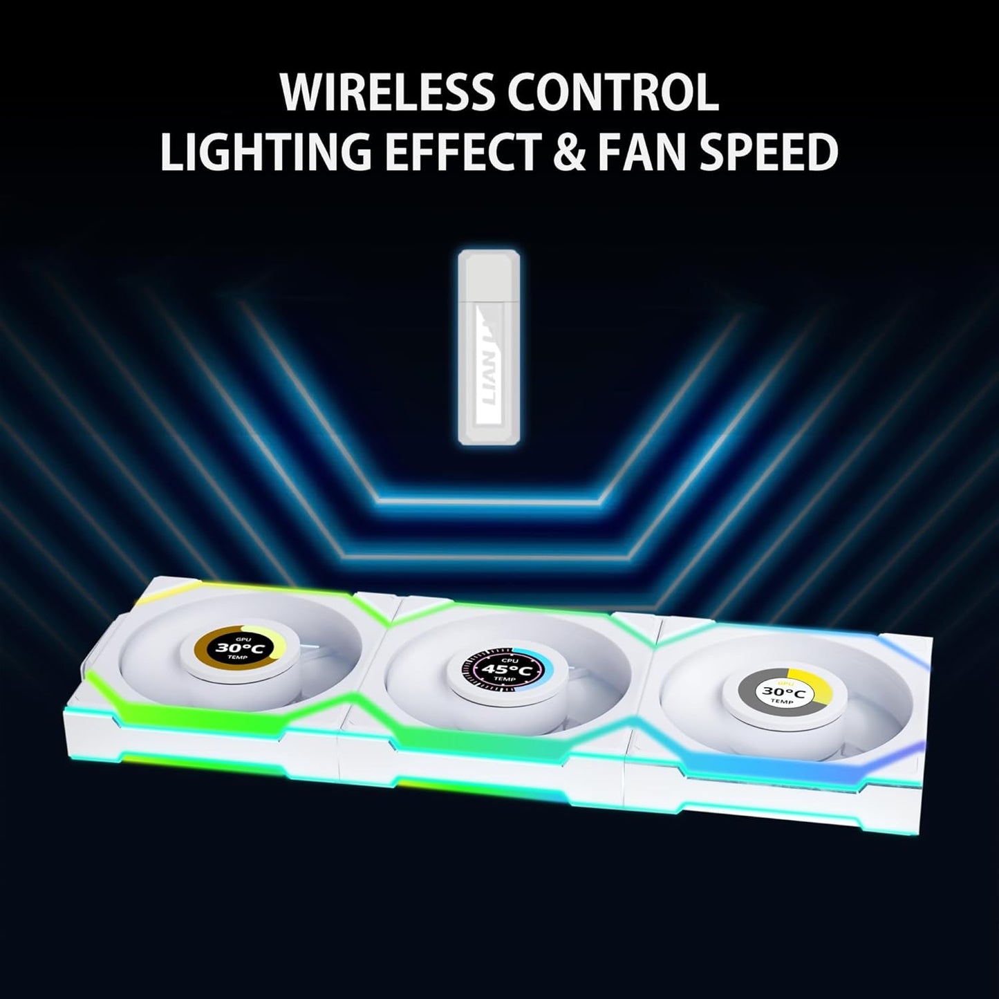 Lian Li UNI Fan SL LCD Inalambricos 120mm