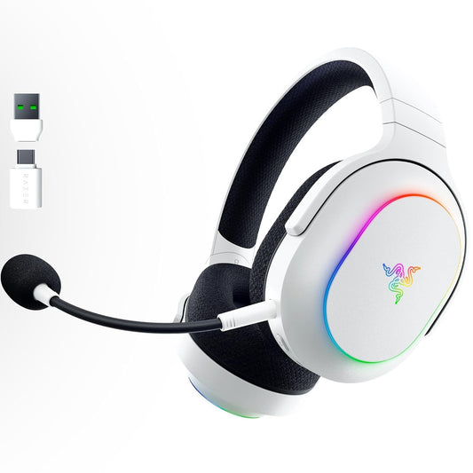 Razer Barracuda X Chroma Inalambrico + Bluetooth (PC, Playstation, Switch, Android, iOS) Blanco