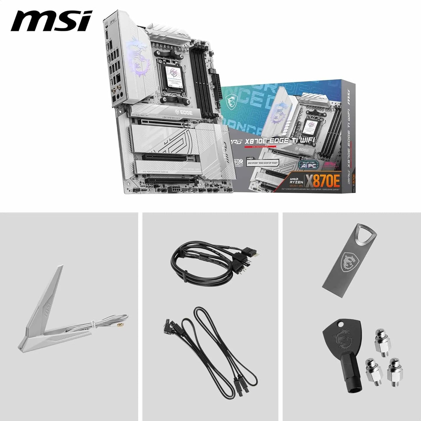 MSI X870E Edge Ti WIFI7 AM5 DDR5