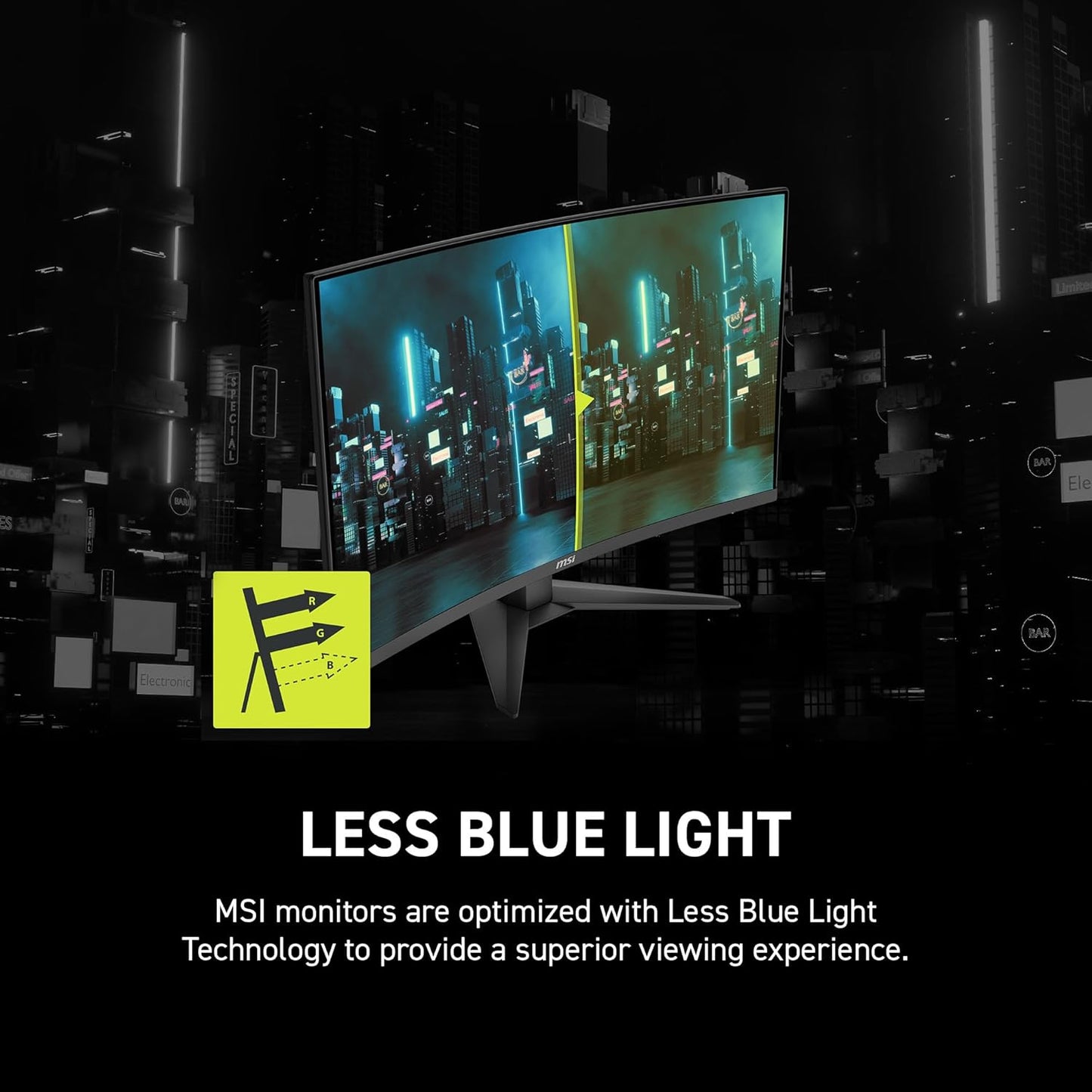 MSI MAG 32CQF E18 32'' 2560 x 1440 Curvo 1500R VA 180Hz FreeSync HDR 1ms