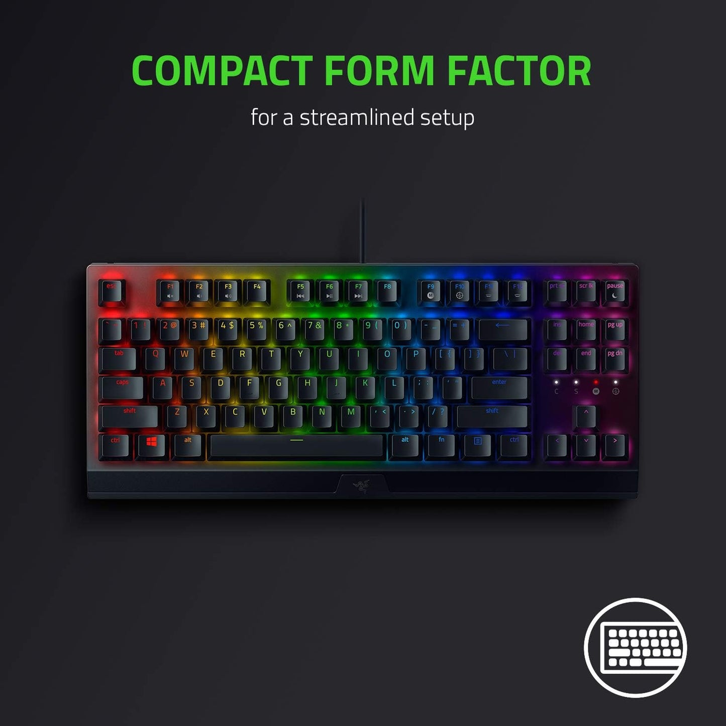 Razer Blackwidow V3 TKL RGB USB Teclado Mecanico Yellow Switch