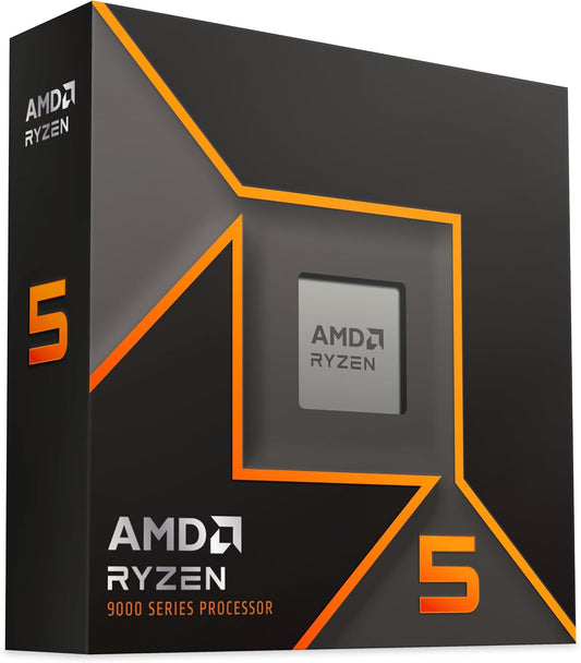 AMD Ryzen™ 5 9600X 6-Core 3.9 GHz (MAX Turbo 5.4 GHz), 12-Thread Socket AM5