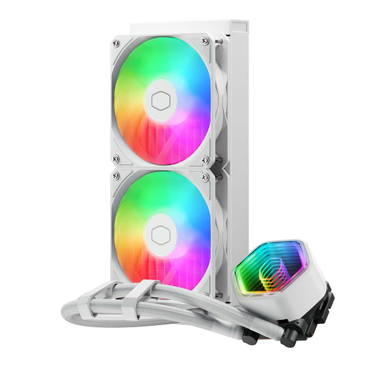 Cooler Master 240 Core II RGB Blanco 240mm AIO Cooler AM4, AM5, LGA 1700/1200
