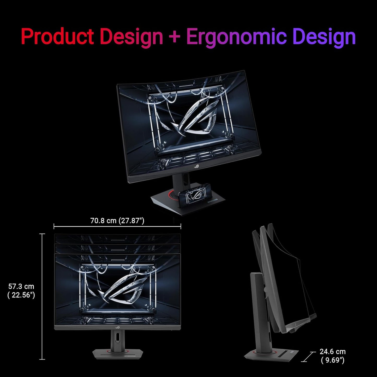 ASUS ROG Strix 32'' QHD 1440P Curvo 1500R HDR Monitor (XG32WCS) 180Hz 1ms VA