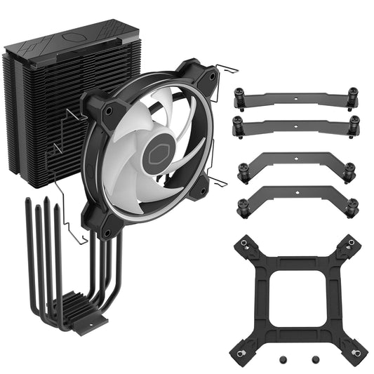 Cooler Master Hyper 212 Halo Black CPU Air Cooler AMD AM4/AM5 y Intel LGA 1700/1200