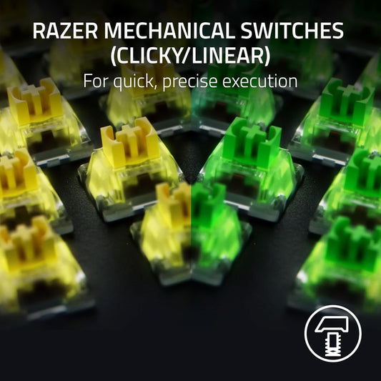 Razer Blackwidow V4 RGB USB Teclado Mecanico Yellow Switch