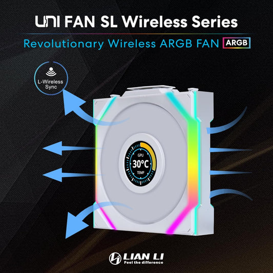 Lian Li UNI Fan SL LCD Inalambricos 120mm