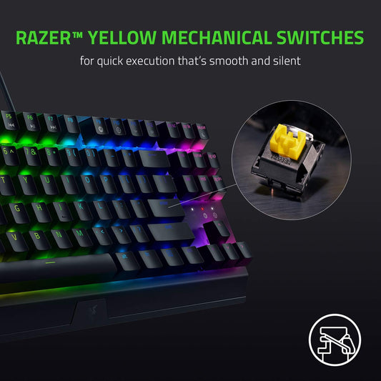 Razer Blackwidow V3 TKL RGB USB Teclado Mecanico Yellow Switch