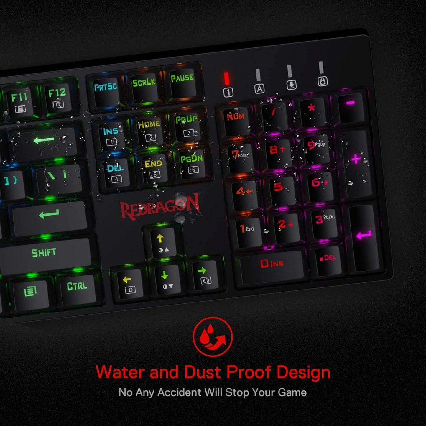 Redragon K582 SARARA RGB LED USB-Cable Teclado Mecanico Red Switches