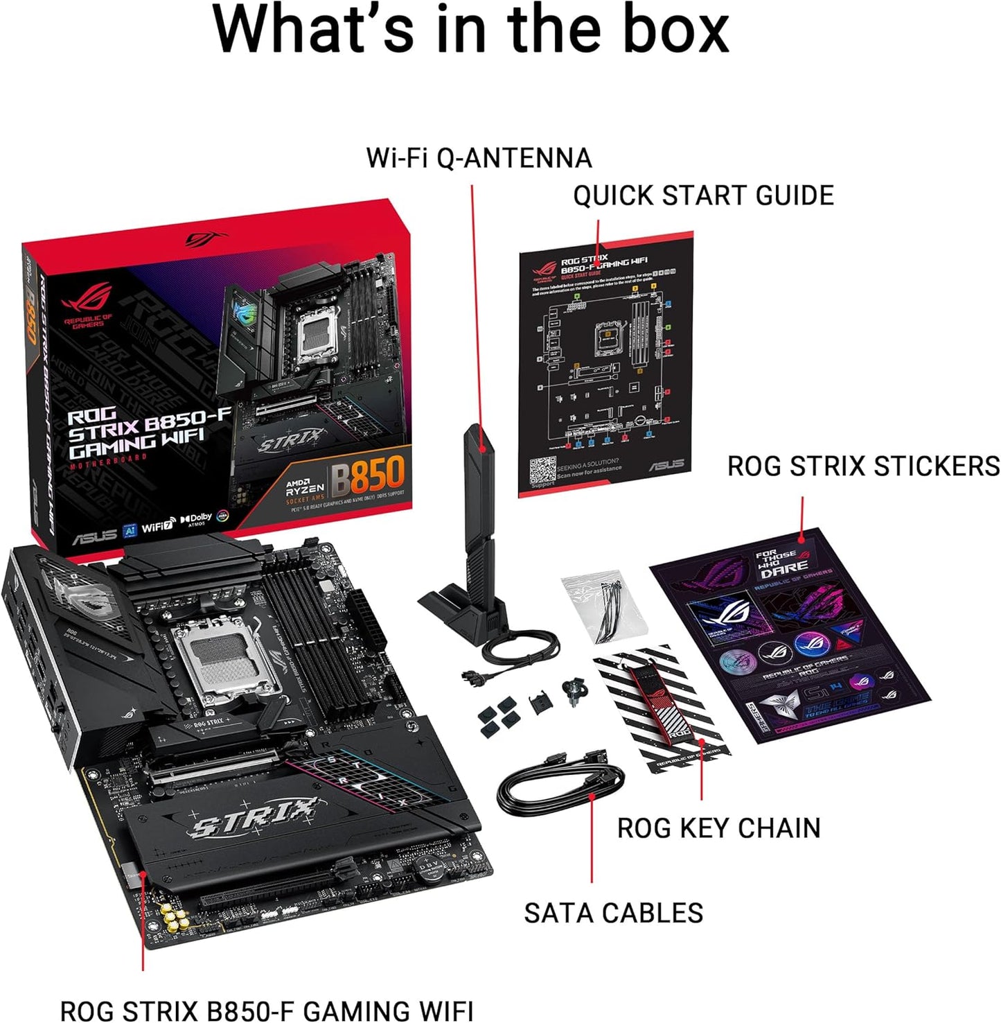 ASUS ROG Strix B850-F WiFi AM5 DDR5