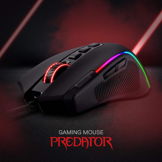 Redragon M612 Predator RGB 8000 DPI Alambrico Negro