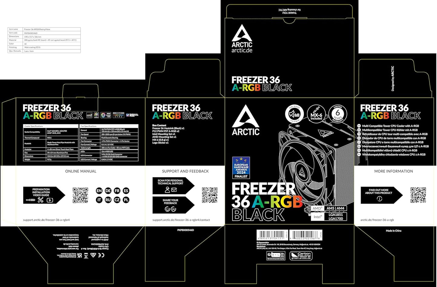 ARCTIC Freezer 36 ARGB Air Cooler