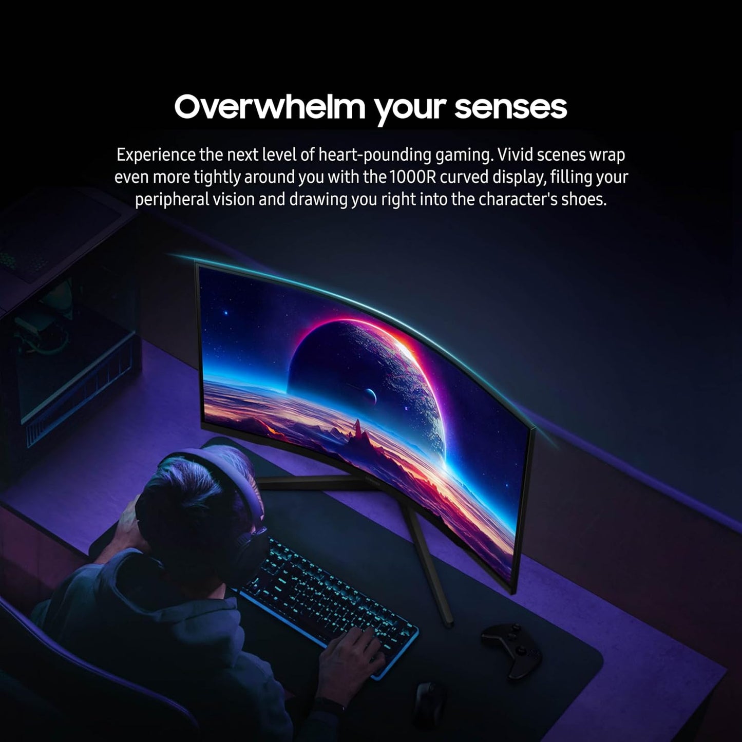 SAMSUNG Odyssey 27'' G55C Curvo 1000R QHD 2560 x 1440 VA 165Hz HDR10 1ms
