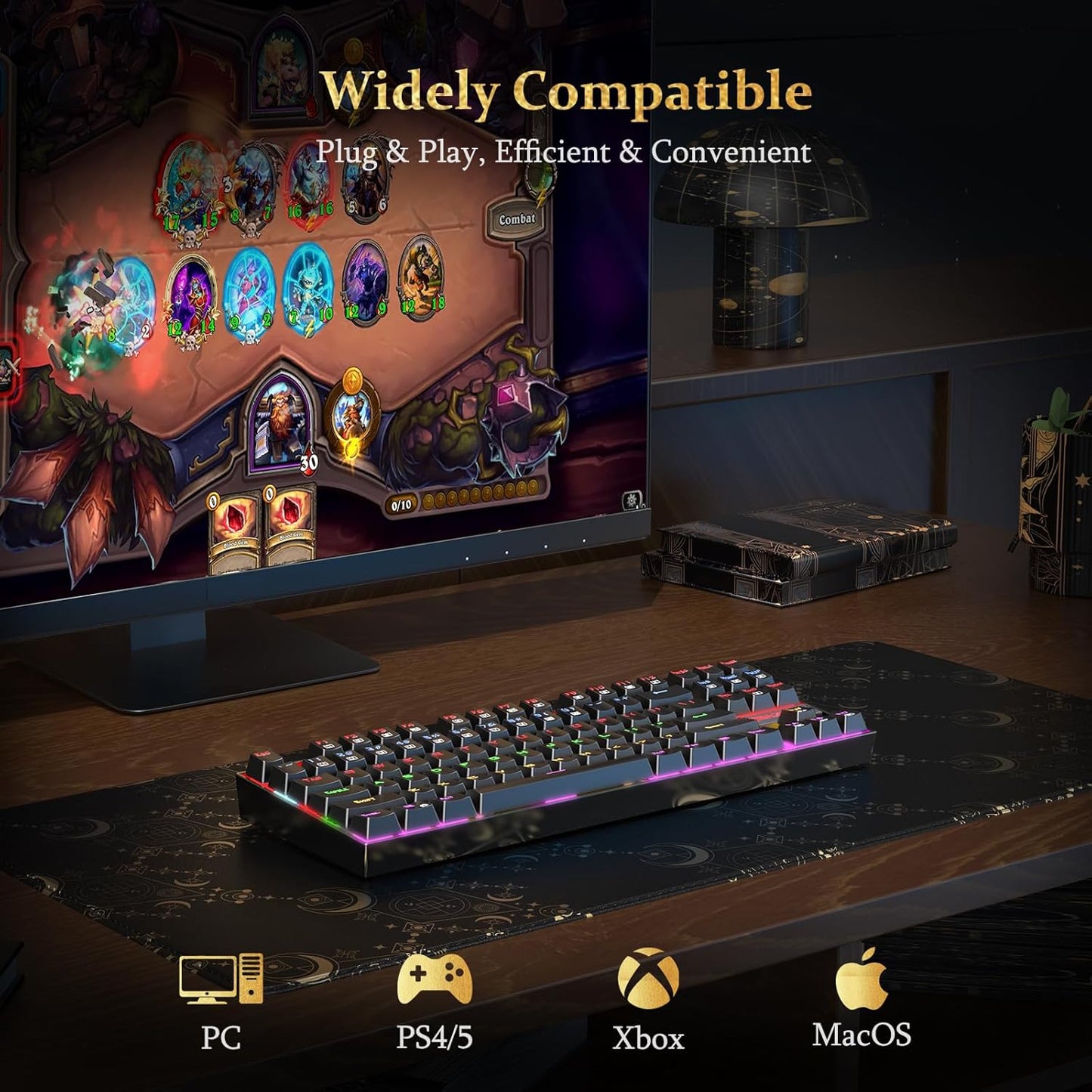 Redragon K552-KR RGB USB-Cable Teclado Mecanico 75% Red Switches