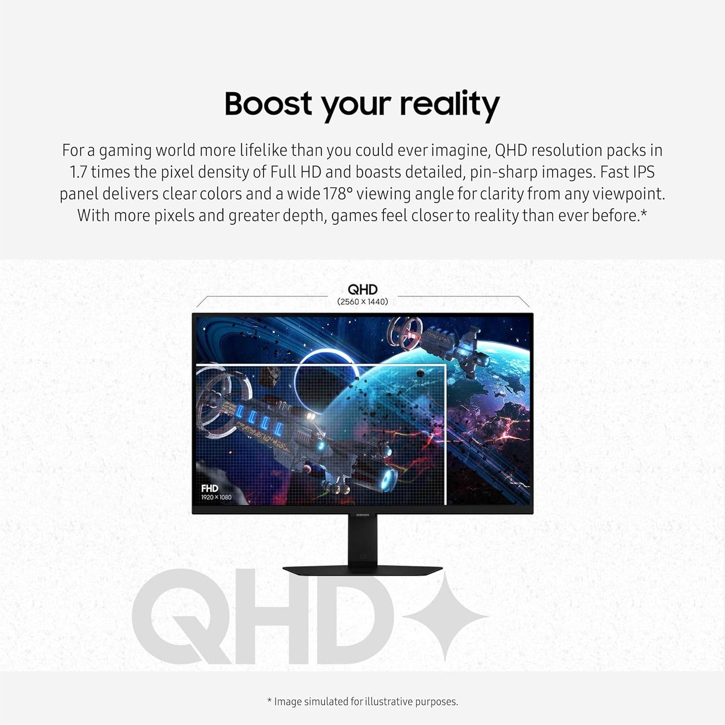 SAMSUNG Odyssey 32'' G50D QHD 2560 x 1440 IPS 180Hz HDR400 1ms
