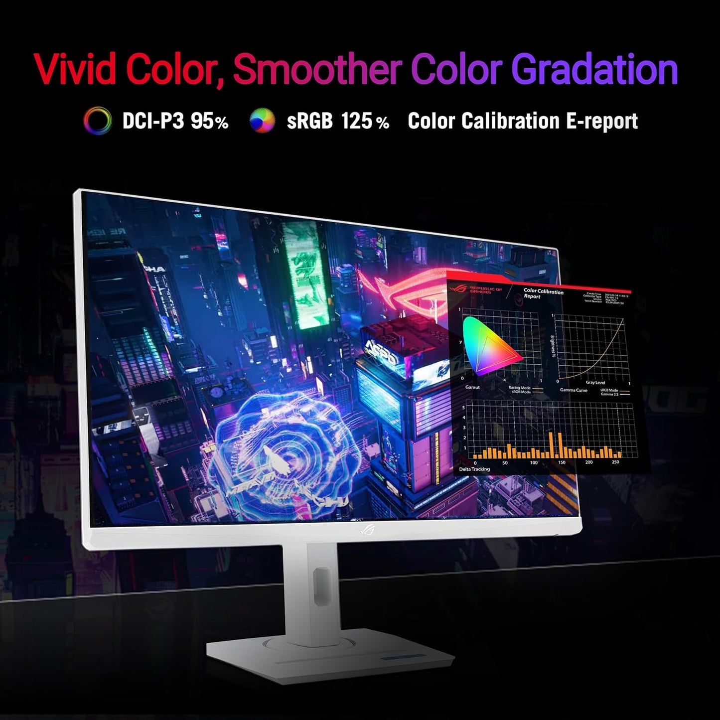 ASUS ROG Strix 27'' QHD 1440P HDR400 Monitor (XG27ACG-W) 180Hz 1ms IPS