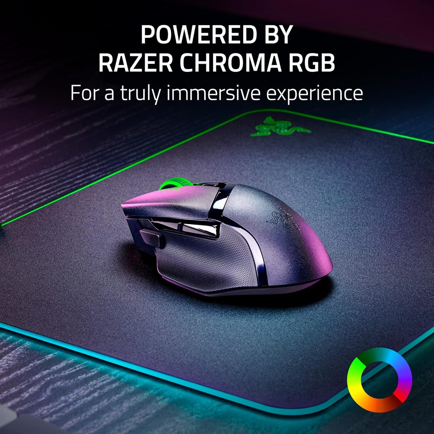 Razer Basilisk V3 Hyperspeed Inalambrico 18K DPI Negro Gaming Mouse