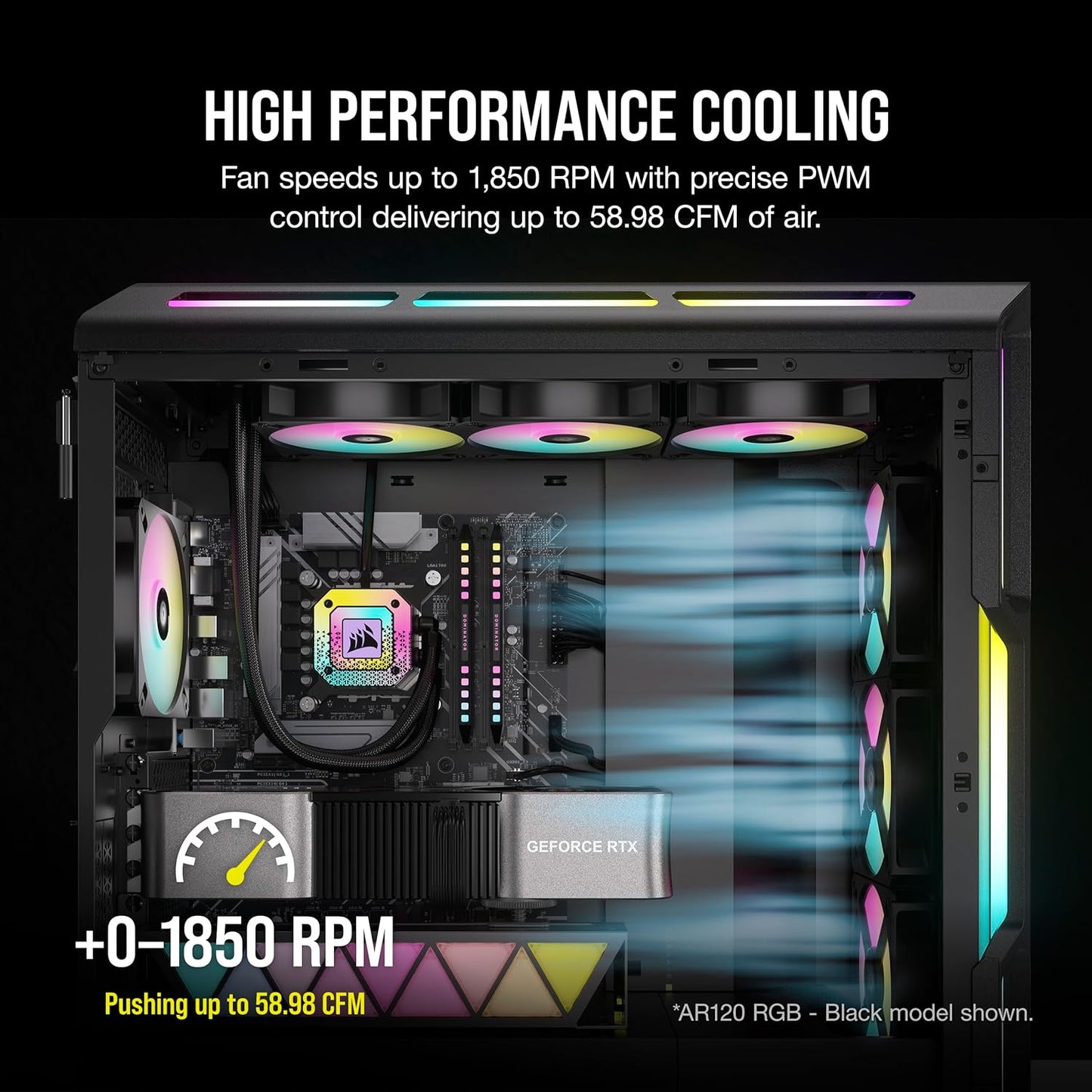 Corsair iCUE AR120 RGB Elite Triple Abanicos PWM