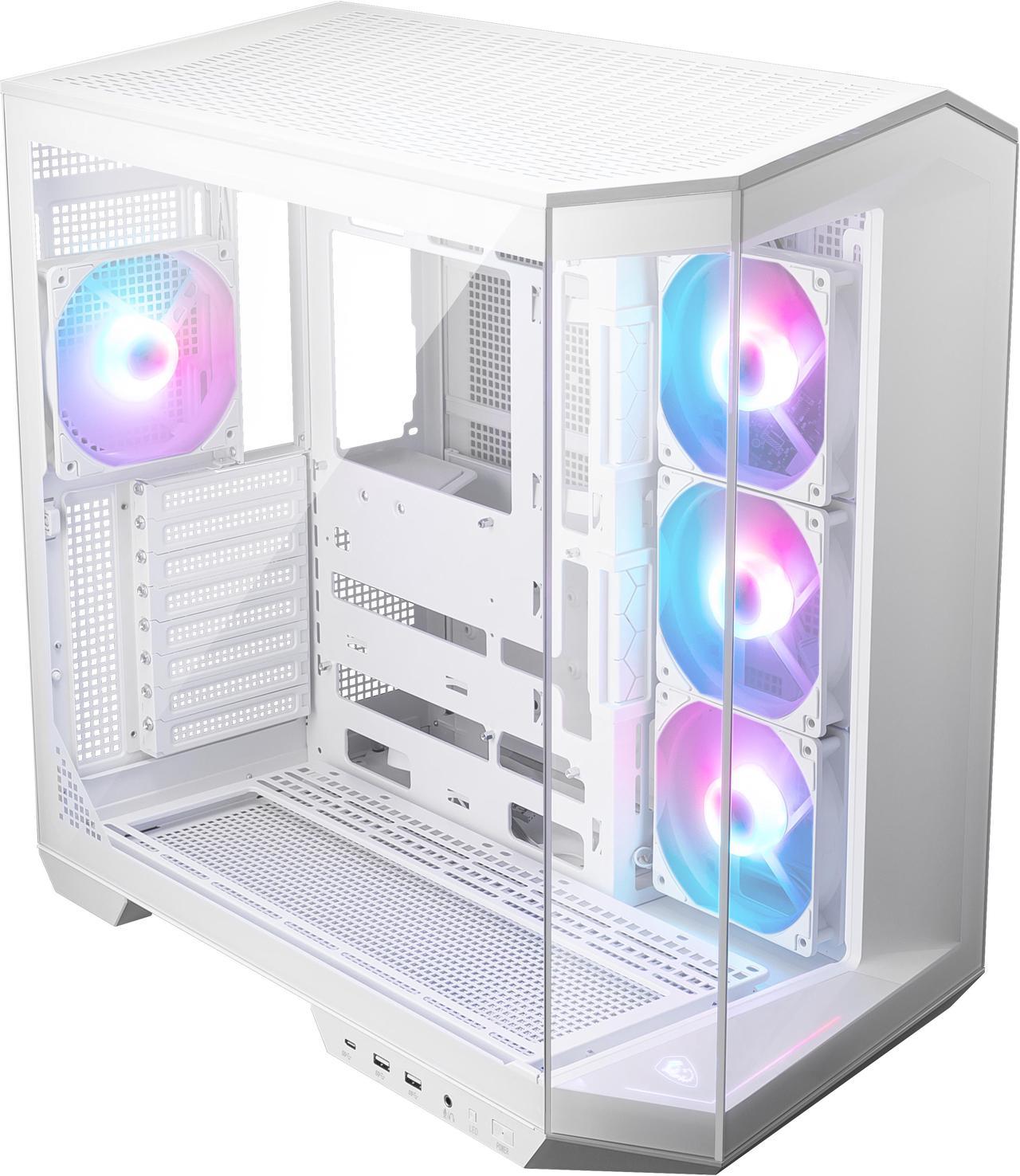 MSI MAG PANO 100R PZ White Mid-Tower Gaming Case ATX