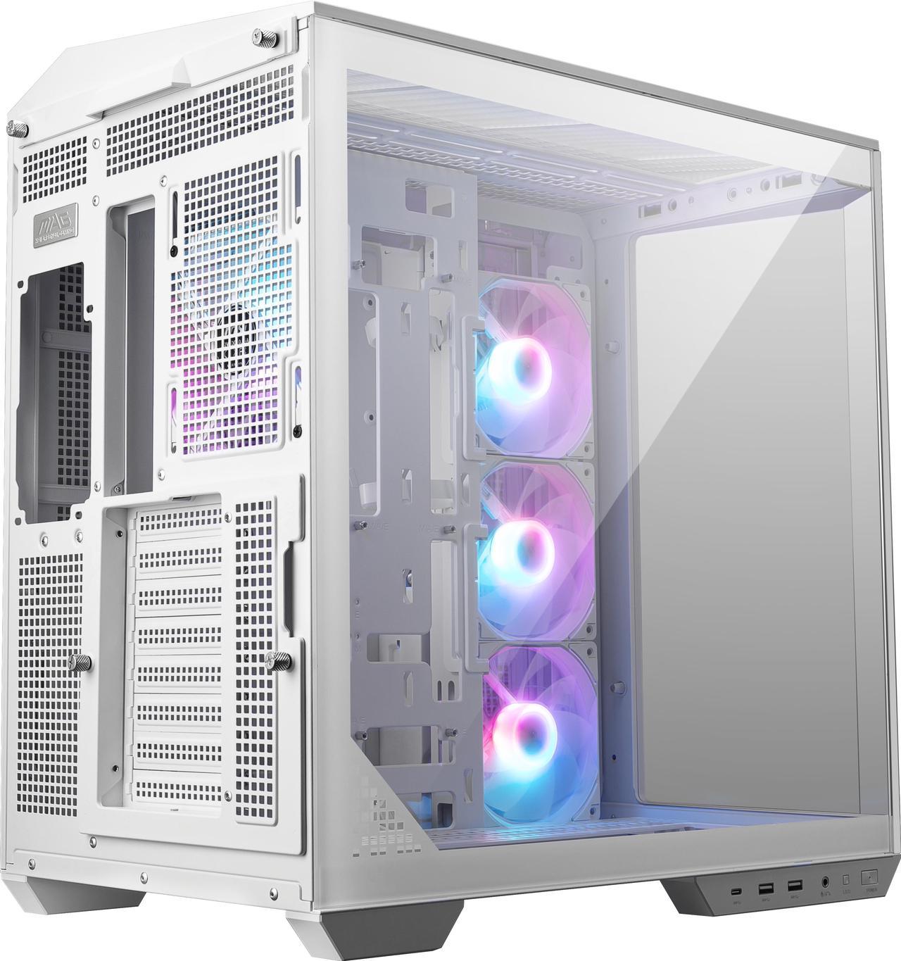 MSI MAG PANO 100R PZ White Mid-Tower Gaming Case ATX