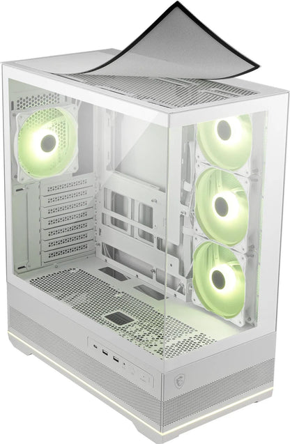 MSI MAG PANO 110R PZ White Mid-Tower Gaming Case ATX