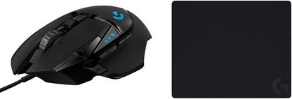 Logitech G502 HERO Mouse Alambrico USB 25,600 DPI RGB + G240 MOUSEPAD