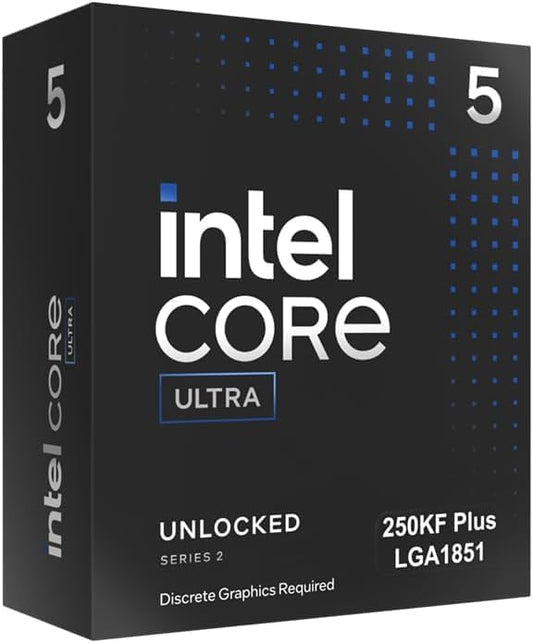 Intel Core Ultra 5 250KF Plus 18 Cores (6 P-Cores + 12 E-Cores) 5.3 GHz