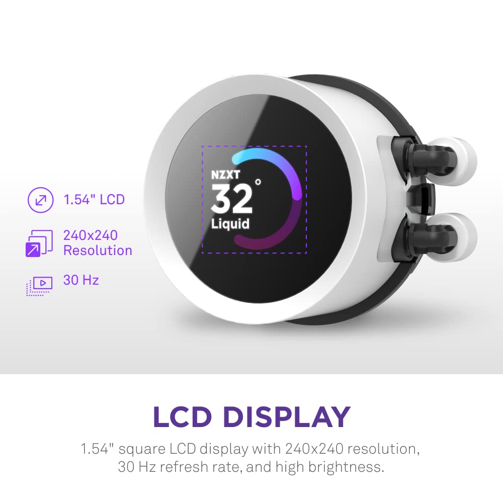 NZXT Kraken 360 RGB 360mm AIO Con Pantalla AM4, AM5, LGA 1700/1200