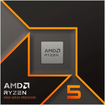 AMD Ryzen™ 5 9600X 6-Core 3.9 GHz (MAX Turbo 5.4 GHz), 12-Thread Socket AM5