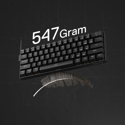 Redragon K617 HE RGB USB-Cable Teclado Mecanico 60%